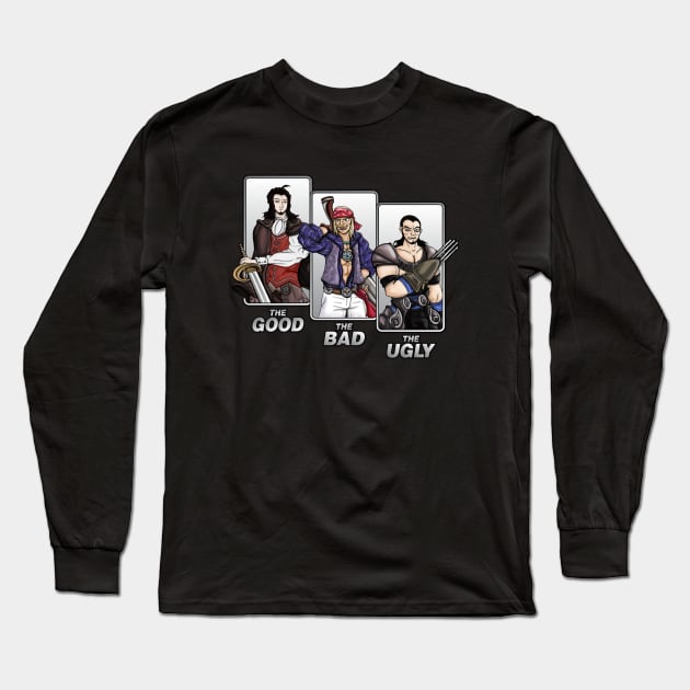 The Good, The Bad and The Ugly from Colony 9 Long Sleeve T-Shirt by WarioPunk